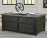 Tyler Creek Coffee Table with Lift Top - Zara Furniture (Kissimmee,FL)