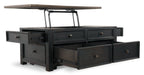 Tyler Creek Coffee Table with Lift Top - Zara Furniture (Kissimmee,FL)