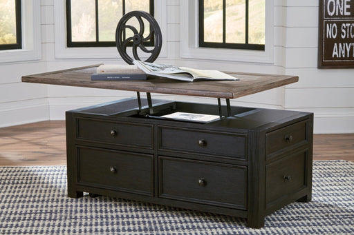 Tyler Creek Coffee Table with Lift Top - Zara Furniture (Kissimmee,FL)