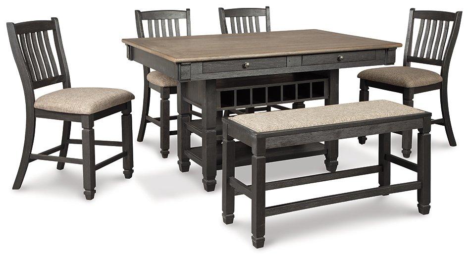 Tyler Creek Counter Height Dining Set - Zara Furniture (Kissimmee,FL)