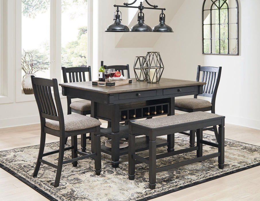 Tyler Creek Counter Height Dining Set - Zara Furniture (Kissimmee,FL)