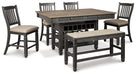 Tyler Creek Counter Height Dining Set - Zara Furniture (Kissimmee,FL)