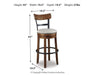Valebeck Bar Height Bar Stool - Zara Furniture (Kissimmee,FL)