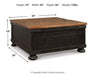 Valebeck Coffee Table with Lift Top - Zara Furniture (Kissimmee,FL)