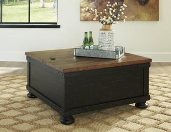 Valebeck Coffee Table with Lift Top - Zara Furniture (Kissimmee,FL)