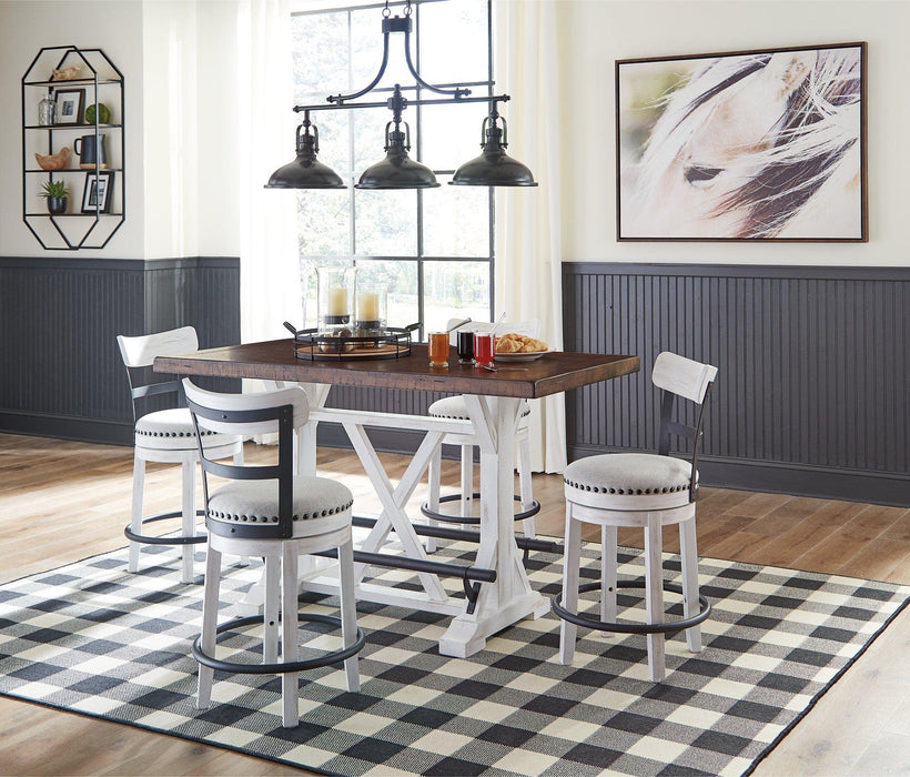 Valebeck Counter Height Dining Set - Zara Furniture (Kissimmee,FL)
