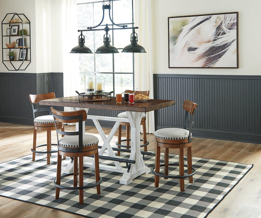 Valebeck Counter Height Dining Set - Zara Furniture (Kissimmee,FL)