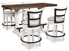 Valebeck Counter Height Dining Set - Zara Furniture (Kissimmee,FL)