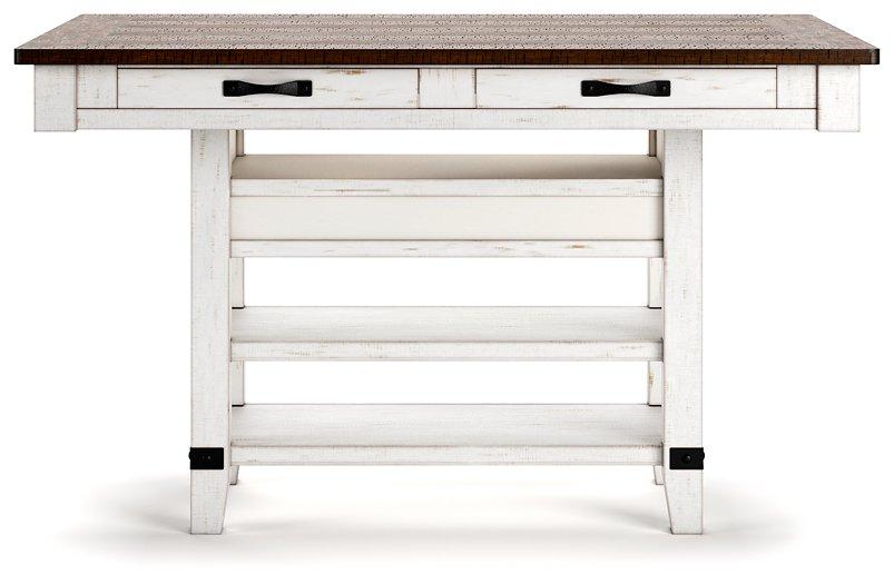 Valebeck Counter Height Dining Table - Zara Furniture (Kissimmee,FL)
