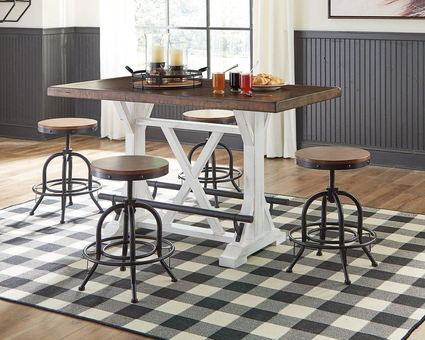 Valebeck Counter Height Dining Table - Zara Furniture (Kissimmee,FL)