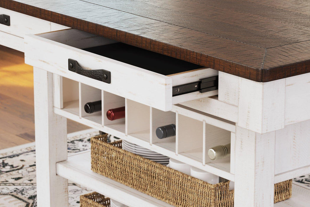 Valebeck Counter Height Dining Table - Zara Furniture (Kissimmee,FL)