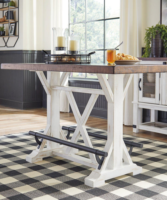 Valebeck Counter Height Dining Table - Zara Furniture (Kissimmee,FL)