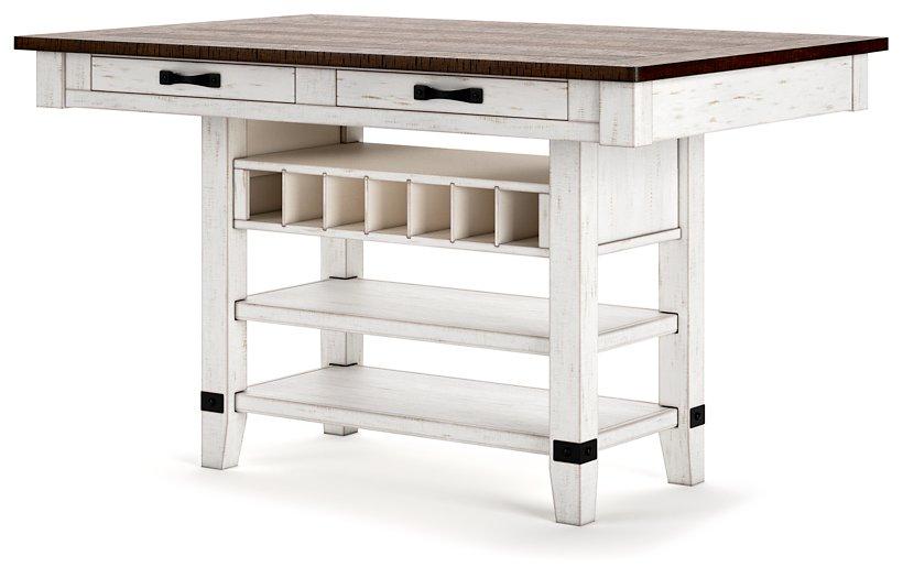 Valebeck Counter Height Dining Table - Zara Furniture (Kissimmee,FL)