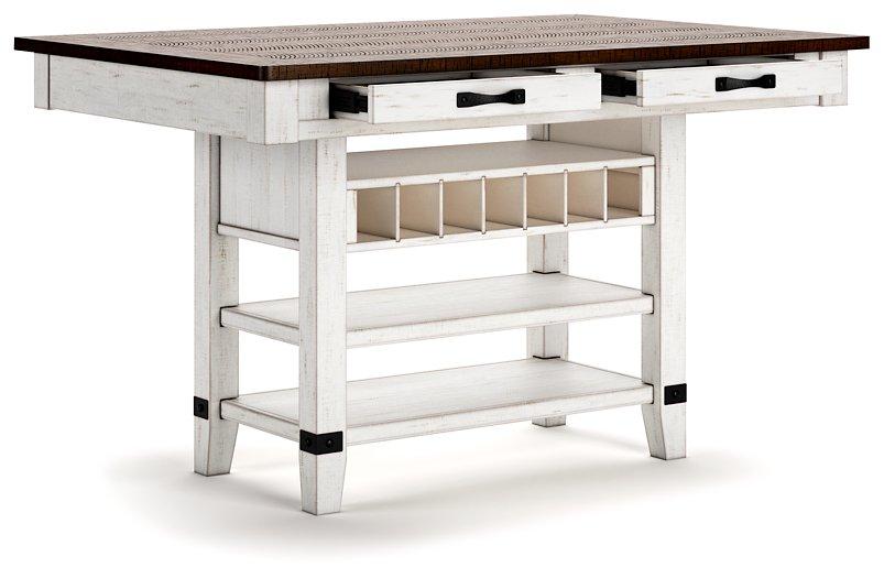 Valebeck Counter Height Dining Table - Zara Furniture (Kissimmee,FL)