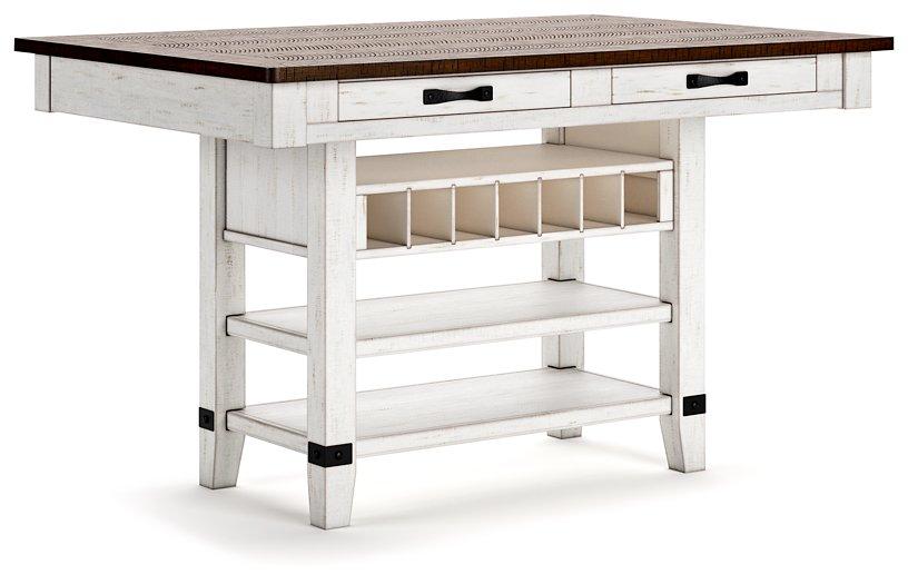 Valebeck Counter Height Dining Table - Zara Furniture (Kissimmee,FL)