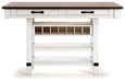 Valebeck Counter Height Dining Table - Zara Furniture (Kissimmee,FL)