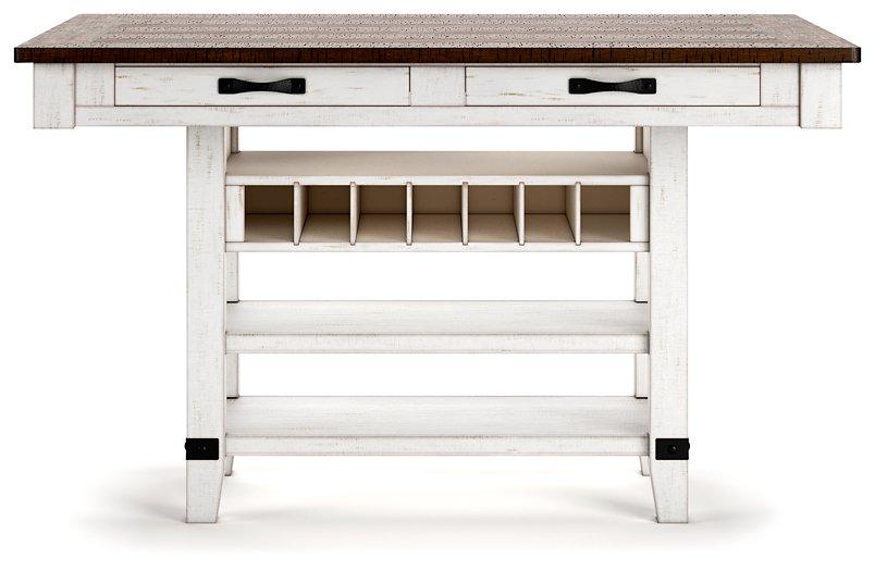 Valebeck Counter Height Dining Table - Zara Furniture (Kissimmee,FL)