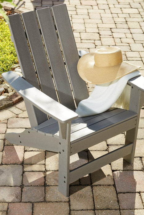 Visola Outdoor Adirondack Chair Set with End Table - Zara Furniture (Kissimmee,FL)