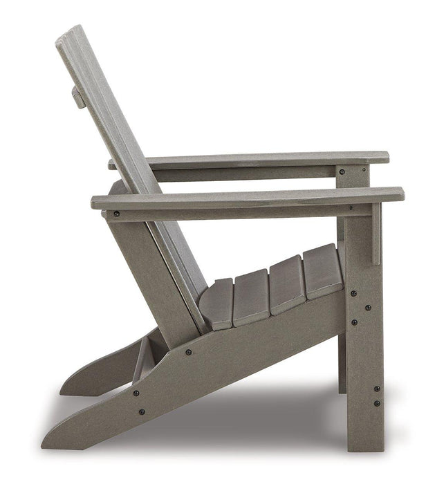 Visola Outdoor Adirondack Chair Set with End Table - Zara Furniture (Kissimmee,FL)