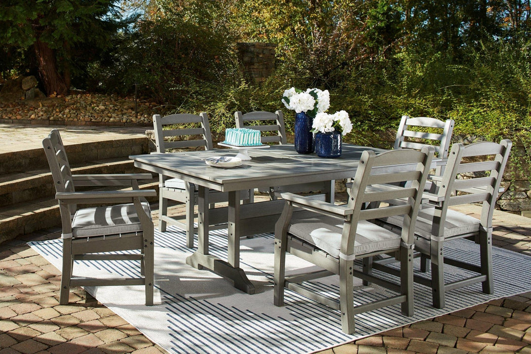 Visola Outdoor Dining Table with 6 Chairs - Zara Furniture (Kissimmee,FL)