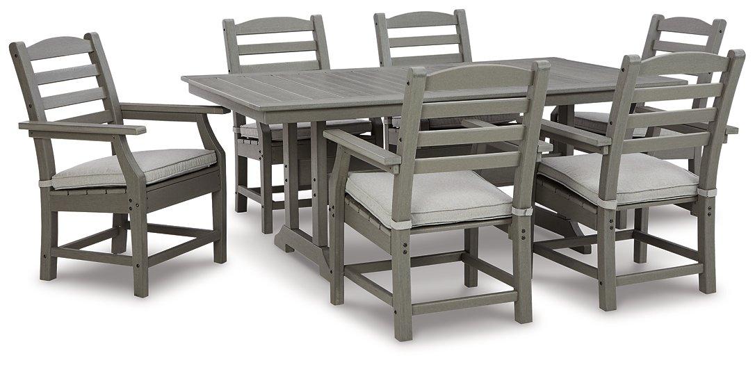 Visola Outdoor Dining Table with 6 Chairs - Zara Furniture (Kissimmee,FL)