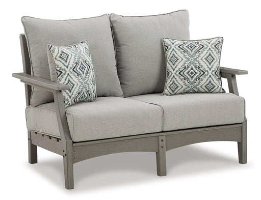 Visola Outdoor Loveseat and Coffee Table - Zara Furniture (Kissimmee,FL)