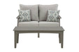 Visola Outdoor Loveseat and Coffee Table - Zara Furniture (Kissimmee,FL)