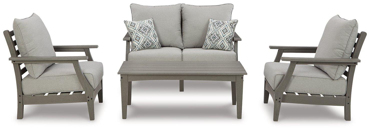 Visola Outdoor Loveseat Conversation Set - Zara Furniture (Kissimmee,FL)