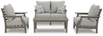 Visola Outdoor Loveseat Conversation Set - Zara Furniture (Kissimmee,FL)