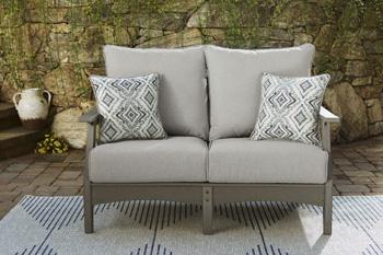 Visola Outdoor Loveseat Conversation Set - Zara Furniture (Kissimmee,FL)