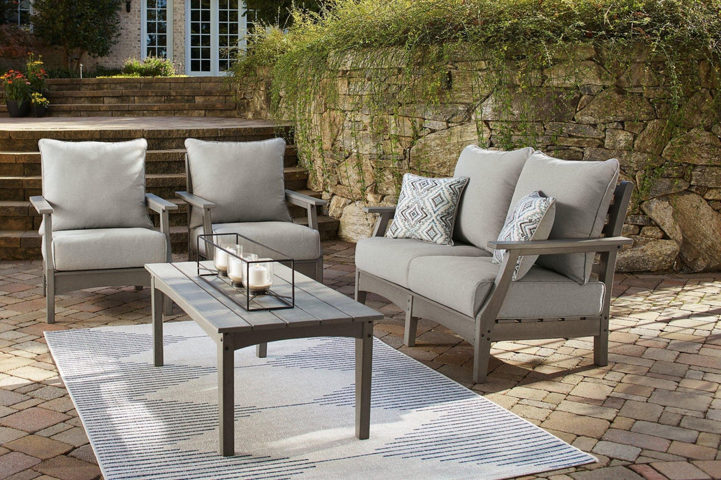 Visola Outdoor Loveseat Conversation Set - Zara Furniture (Kissimmee,FL)