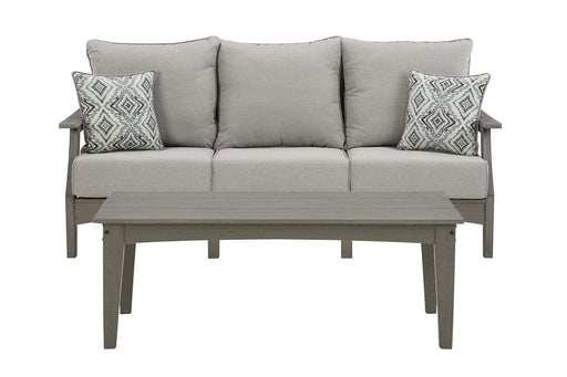 Visola Outdoor Sofa and Coffee Table - Zara Furniture (Kissimmee,FL)