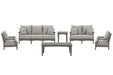 Visola Outdoor Sofa and Loveseat Set - Zara Furniture (Kissimmee,FL)