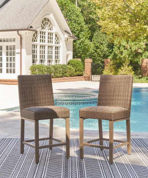 Walton Bridge Outdoor Bar Stool (Set of 2) - Zara Furniture (Kissimmee,FL)