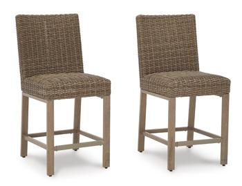 Walton Bridge Outdoor Bar Stool (Set of 2) - Zara Furniture (Kissimmee,FL)