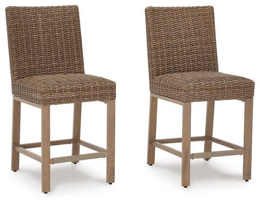 Walton Bridge Outdoor Bar Stool (Set of 2) - Zara Furniture (Kissimmee,FL)