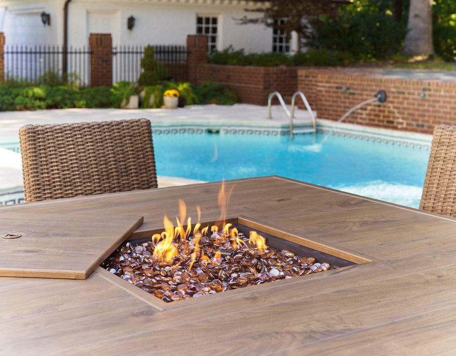 Walton Bridge Outdoor Bar Table with Fire Pit - Zara Furniture (Kissimmee,FL)