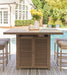 Walton Bridge Outdoor Bar Table with Fire Pit - Zara Furniture (Kissimmee,FL)