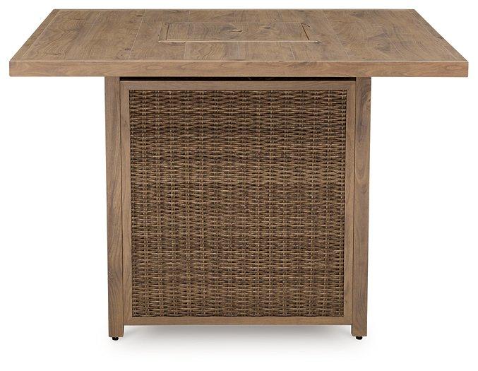 Walton Bridge Outdoor Bar Table with Fire Pit - Zara Furniture (Kissimmee,FL)
