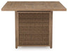 Walton Bridge Outdoor Bar Table with Fire Pit - Zara Furniture (Kissimmee,FL)