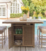 Walton Bridge Outdoor Bar Table with Fire Pit - Zara Furniture (Kissimmee,FL)