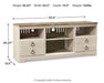 Willowton 64" TV Stand with Electric Fireplace - Zara Furniture (Kissimmee,FL)