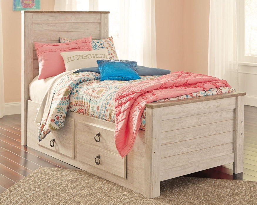Willowton Bed with 2 Storage Drawers - Zara Furniture (Kissimmee,FL)