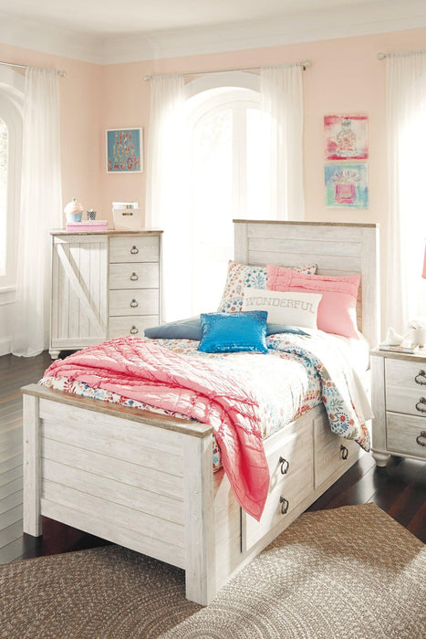 Willowton Bed with 2 Storage Drawers - Zara Furniture (Kissimmee,FL)