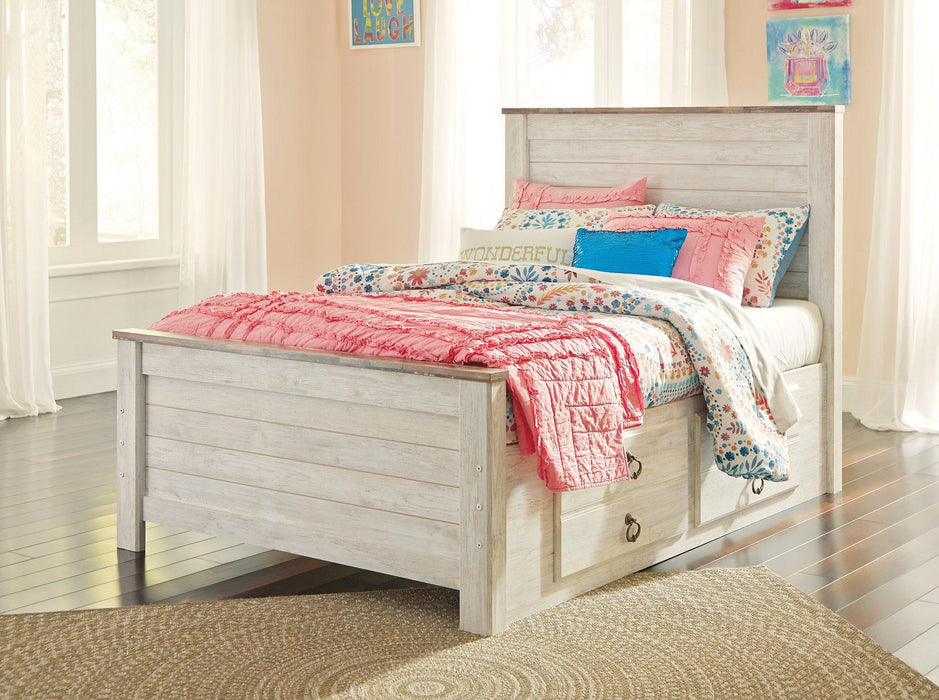 Willowton Bed with 2 Storage Drawers - Zara Furniture (Kissimmee,FL)