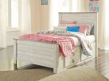Willowton Bed with 2 Storage Drawers - Zara Furniture (Kissimmee,FL)