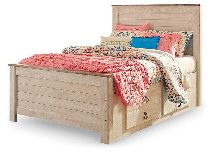 Willowton Bed with 2 Storage Drawers - Zara Furniture (Kissimmee,FL)
