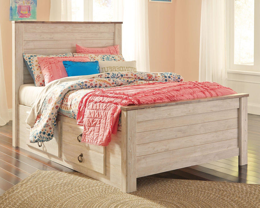 Willowton Bed with 2 Storage Drawers - Zara Furniture (Kissimmee,FL)