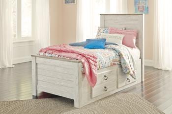 Willowton Bed with 2 Storage Drawers - Zara Furniture (Kissimmee,FL)
