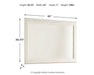 Willowton Bedroom Mirror - Zara Furniture (Kissimmee,FL)